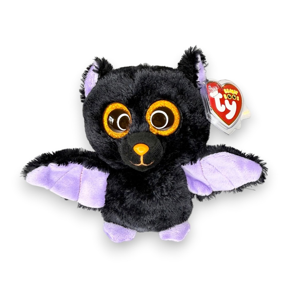 Swoops the Bat | Lavender Moon Flyer | Mint Heart Tag TY Beanie Boo